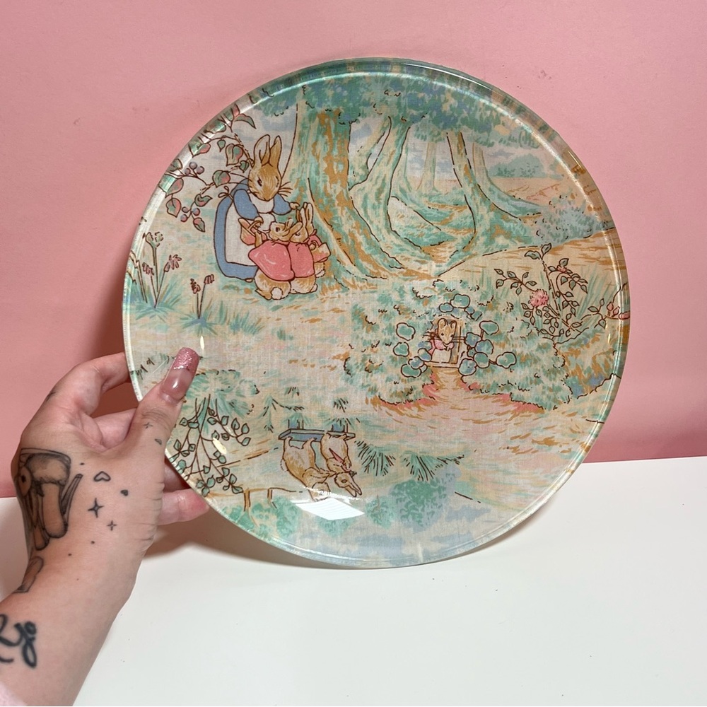 Vintage retro Peter rabbit Beatrix potter plate - Picture 2 of 4